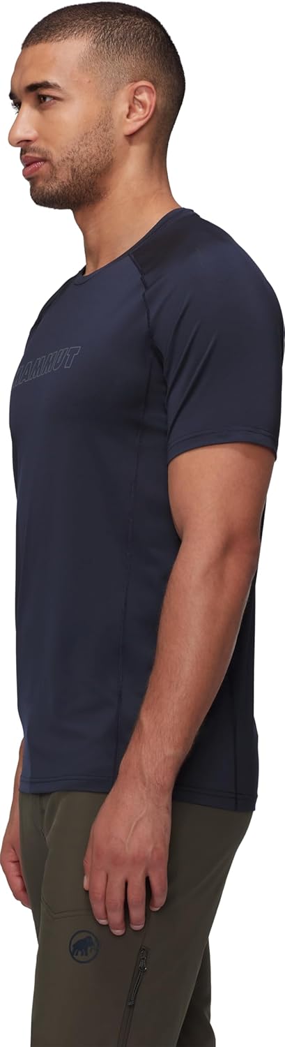 Mammut Selun FL T-Shirt mit Logo für Herren Marine-steel S, Marine-steel S