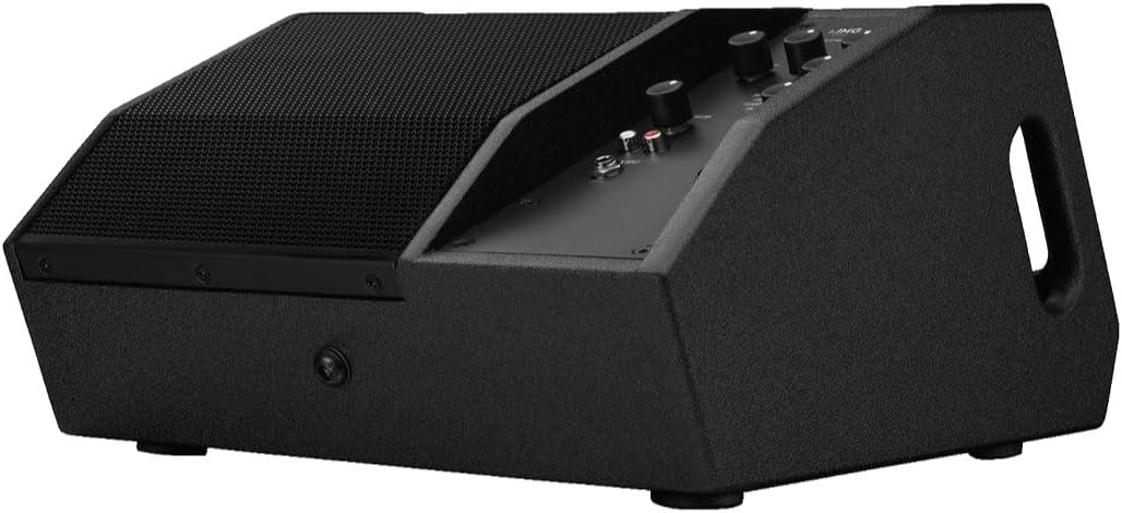 IMG STAGELINE Flat-M8 Aktive PA-Bühnenmonitorbox, 300W, schwarz