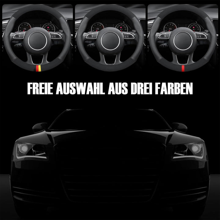 Ergocar Auto Lenkradbezug Rutschfester Auto Sport Lenkradschutz Mikrofaser Leder & PU Leder für Durc