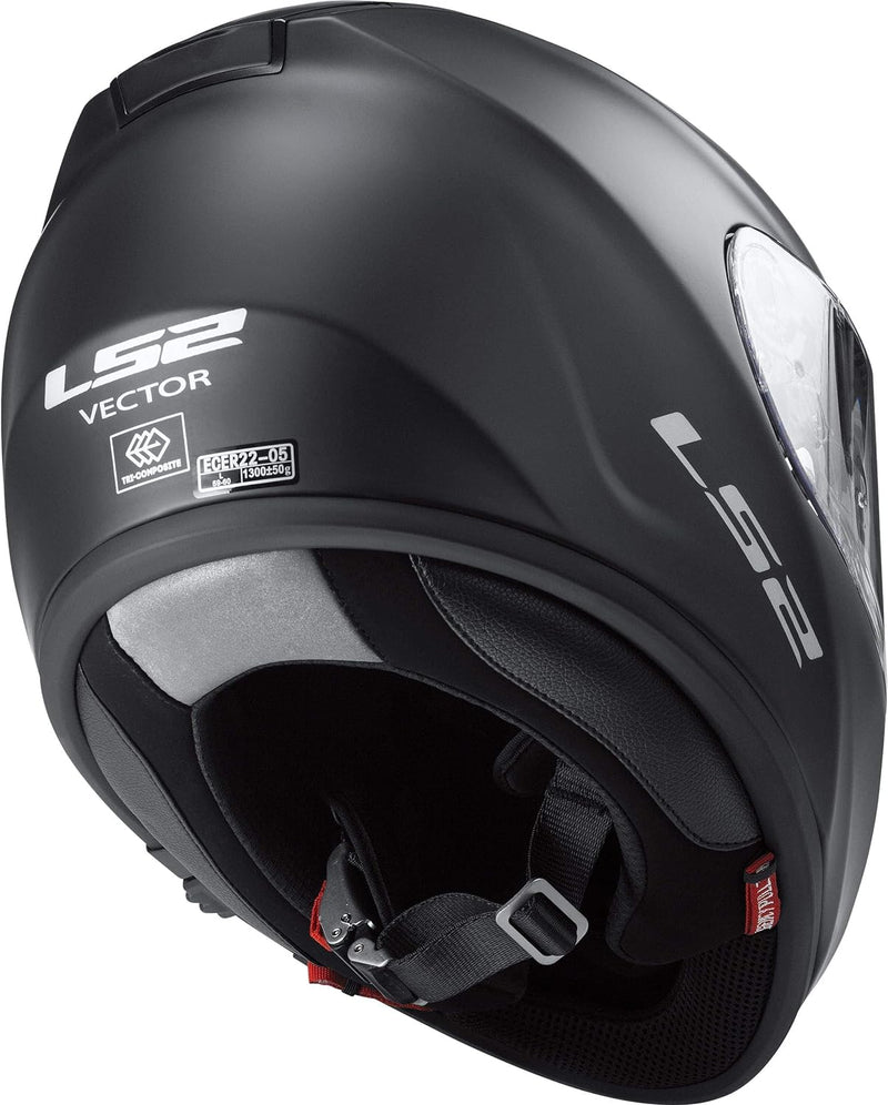 LS2 Integralhelm FF397 Vector Vantage schwarz matt rot Sonnenblende XXL, XXL