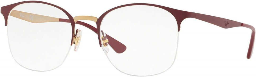 Ray-Ban Damen 0rx 6422 3007 49 Brillengestelle, Gold (Pink Gold On Top Matte Bordeaux)