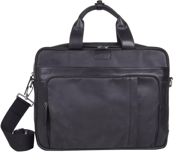 Strellson - brick lane charles briefbag mhz Dunkelbraun 39X30X11 Farbe:schwarz / Material:polyester,