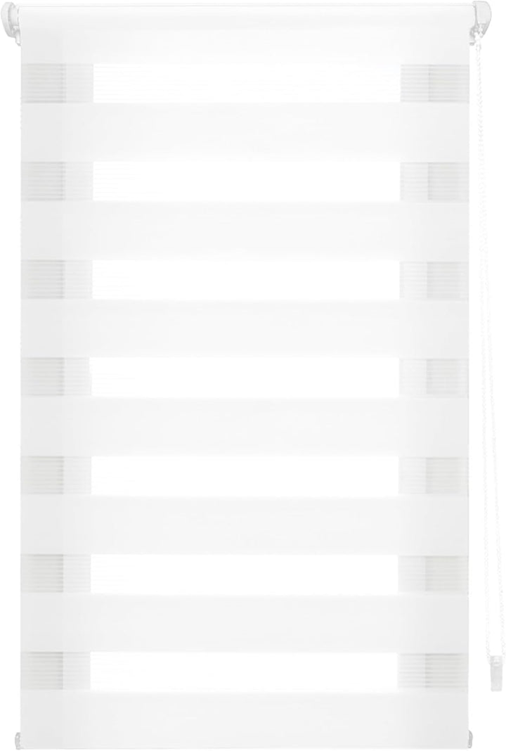 Blindecor - Indus doppelrollo klemmfix ohne bohren - duo rollo klemmfix Weiss - 85 x 150 cm (Breite