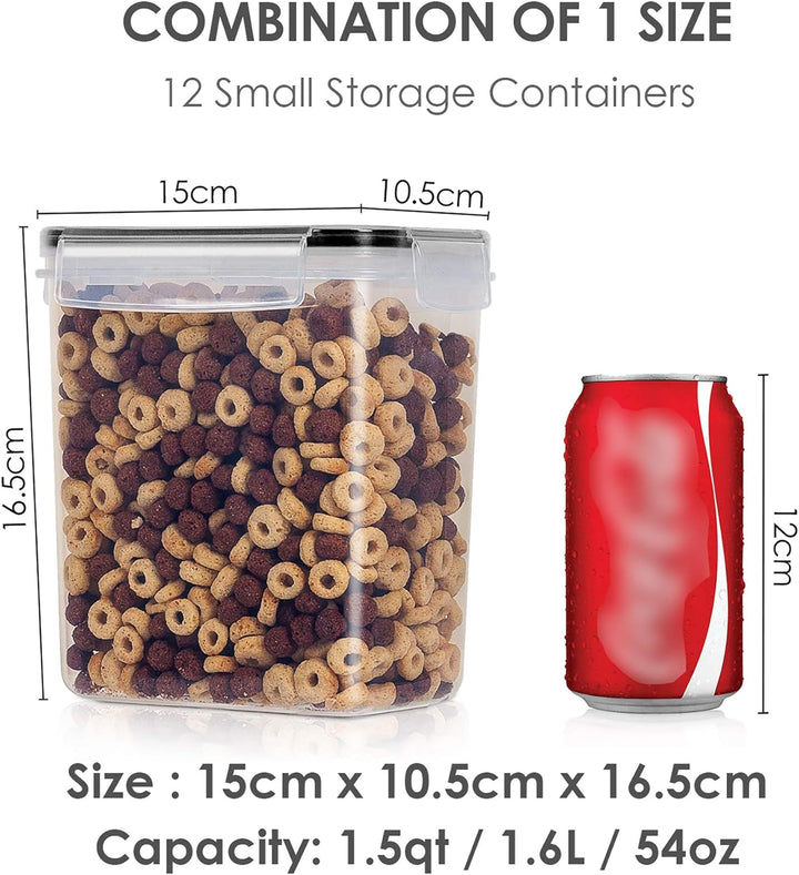 Vtopmart 1.6L Vorratsdosen Set, Müsli Schüttdose & Frischhaltedosen, BPA frei Kunststoff Vorratsdose