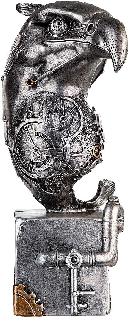 Design Figur Adler Deko Steampunk Dekofigur Mechanical Skulptur Zahnrad Dekoration Industrial Steam