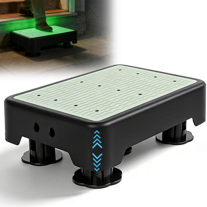 Half Step Hocker, rutschfest Halbstufe, Nachleuchtende Trittstufe, Trittstufe Indoor & Outdoor, Stei