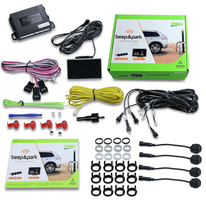 VALEO 632201 - Einparkhilfe - Beep&Park Kit: 4 Sensoren + 1 LCD Display - Fronteinbau oder Heckeinba