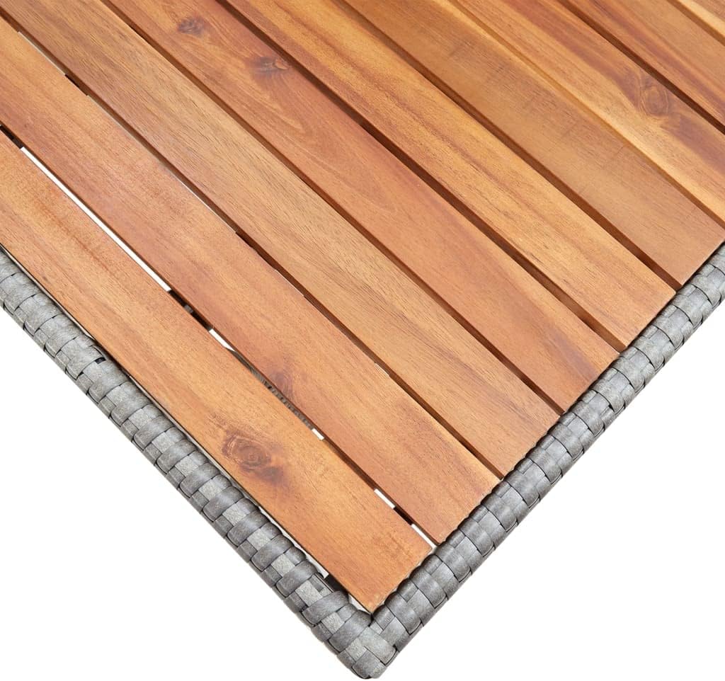 vidaXL Akazienholz Massiv Gartentisch Garten Esstisch Terrassentisch Tisch Balkontisch Gartenmöbel O