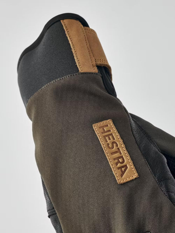 HESTRA Ergo Grip Active Wool Terry Oliv, Gore-Tex Fingerhandschuh, Grösse 10 - Farbe Dark Forest - B
