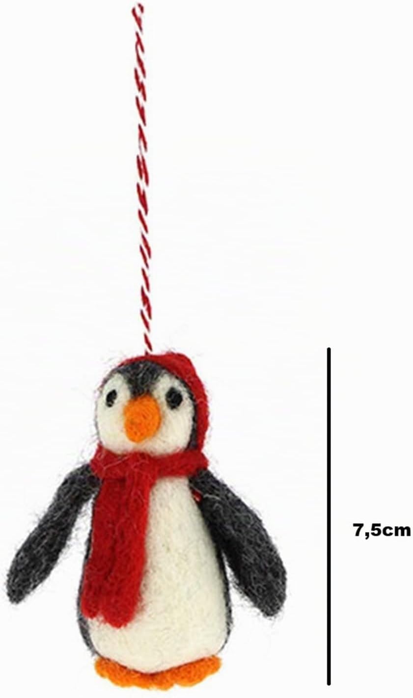 Filz Anhänger hangemachter Christbaumschmuck aus Wollfilz Deko Figur Weihnachten Ornament - Handmade