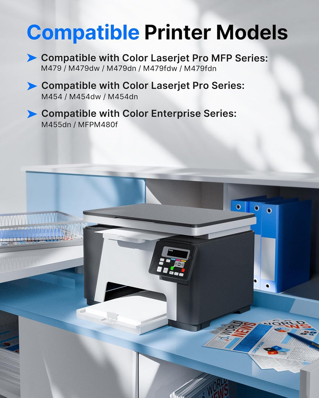 GPC IMAGE 415A Toner (Mit Chip) Kompatible für HP 415A Toner für HP 415X W2030A W2030X Color LaserJe