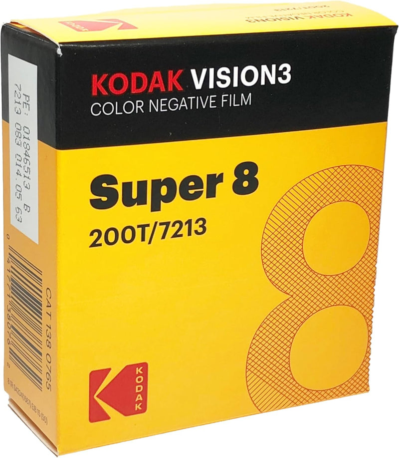 Kodak Vision3 200T 7213, 8 mm x 15 m Perf. 1R Schmalfilm Farbe negativ: 200T, Farbe negativ: 200T