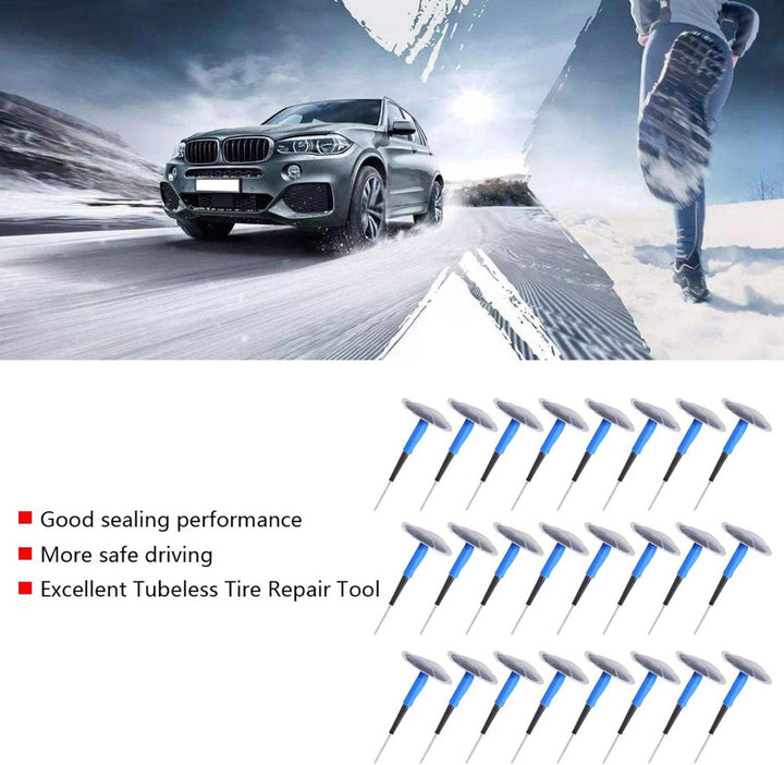 Plug Patch Gum ， Auto Motorrad Universal Tubeless Reifen Reifenpanne Reparatur Pilz （24 Stk.）(60 * 9