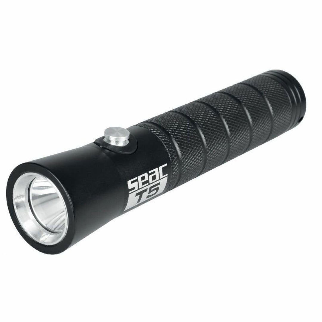 Seac Unisex-Adult T5 Tauchlampe 500 Lumen, 1 LED CREE XPG2, Aufladbare Li-Ion Batterie, 300gr, schwa