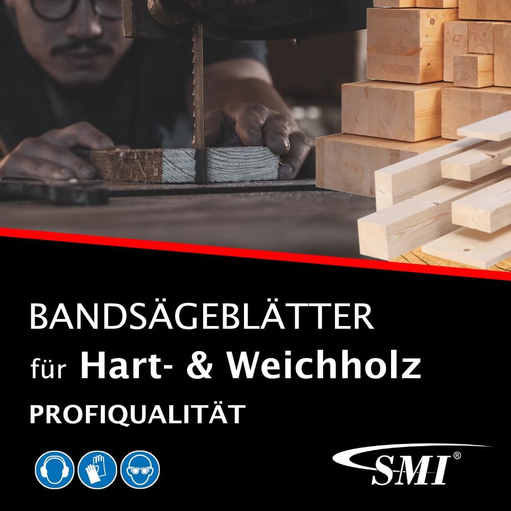 5er SET Holz-Bandsägeblatt 1425 x 6 x 0,65 mm 6 ZpZ Sägeband