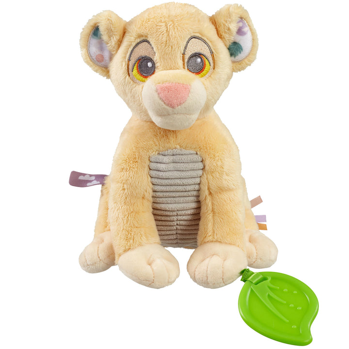 Disney König der Löwen weiches Plüschtier – Simba sensorisches Aktivitätsspielzeug mit Beissring, Ra