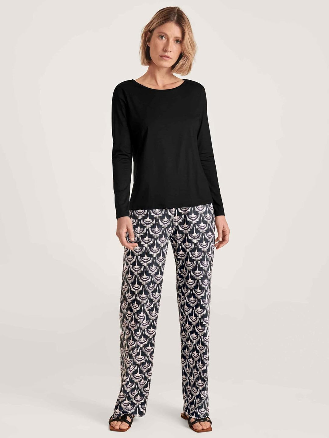 CALIDA Favourites Shirt, 3/4-Arm Damen 36-38 Schwarz, 36-38 Schwarz