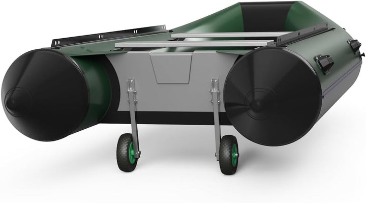 SUPROD Heckräder, Slipräder, Schlauchbooträder, Transporträder, klappbar, ET200, Edelstahl Schwarz/G