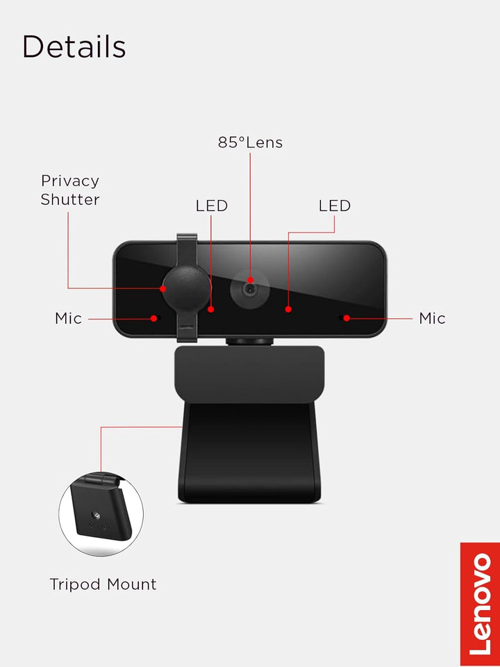 Lenovo 310 FHD Webcam Black