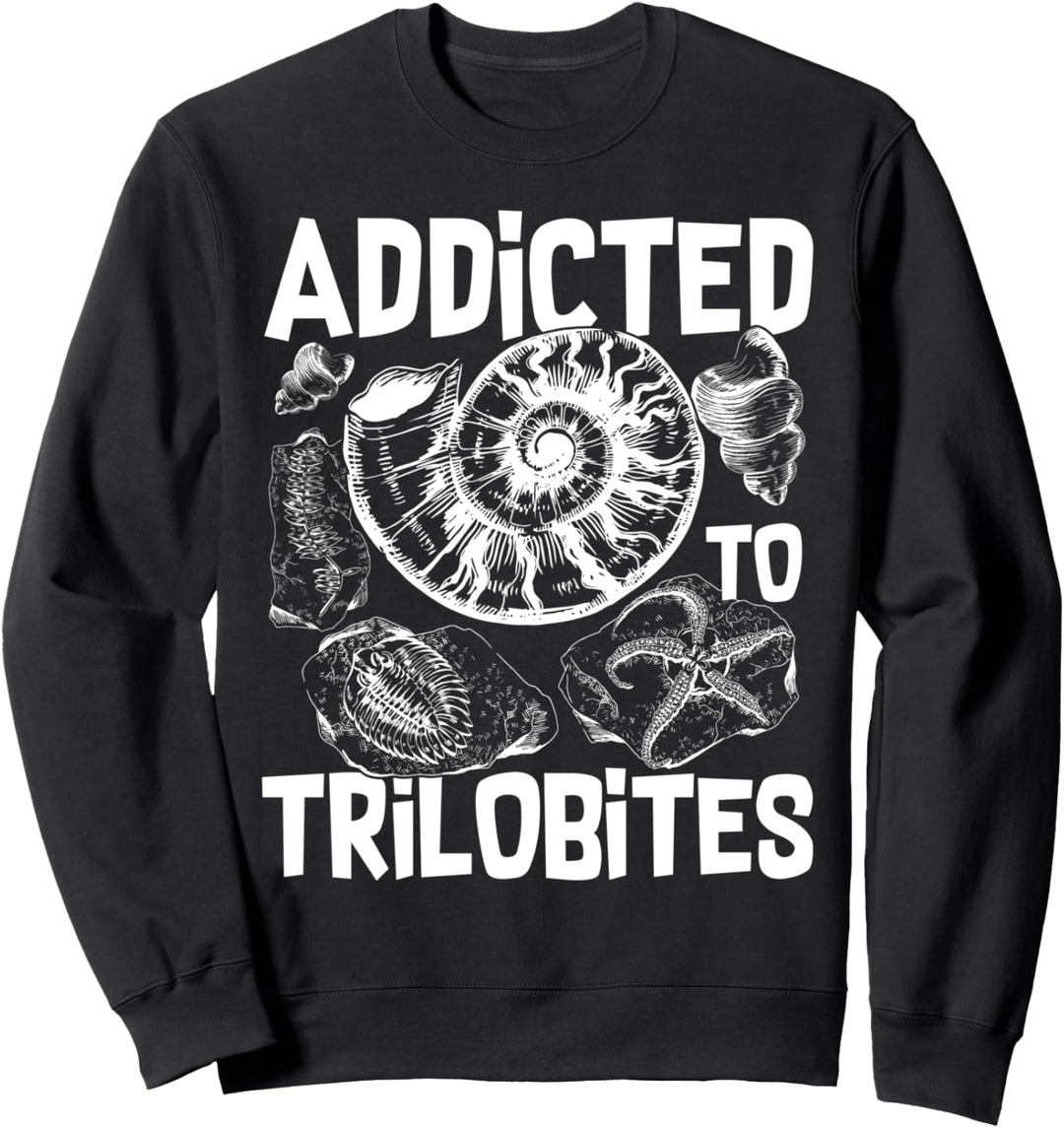 Trilobit Fossil Ammoniten Rockhound prähistorische Tiere Sweatshirt
