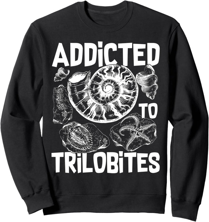 Trilobit Fossil Ammoniten Rockhound prähistorische Tiere Sweatshirt