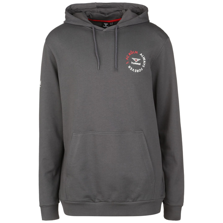 hummel 1.FC Köln Kapuzenpullover Herren Schwarz / Rot 3XL, Schwarz / Rot 3XL