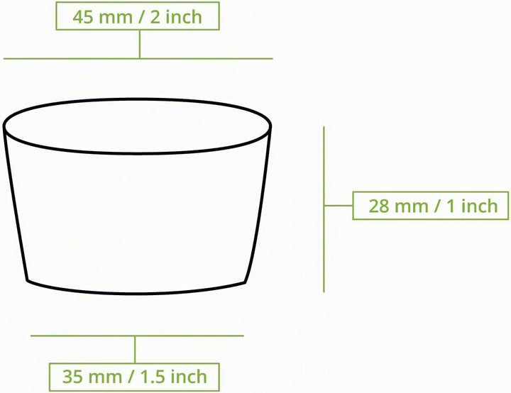 BIOZOYG 5000 St. kleine Schälchen für Dips, Saucen, Fingerfood, Marmelade I Mini Portionsbecher 30 m