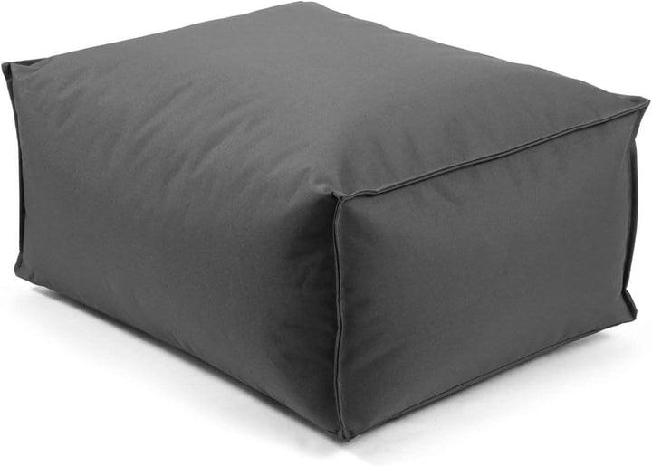 mokebo® Outdoor Pouf o. Hocker 60x45cm für Balkon & Garten 'Der Ruhestifter' Sitzhocker eckig, Boden