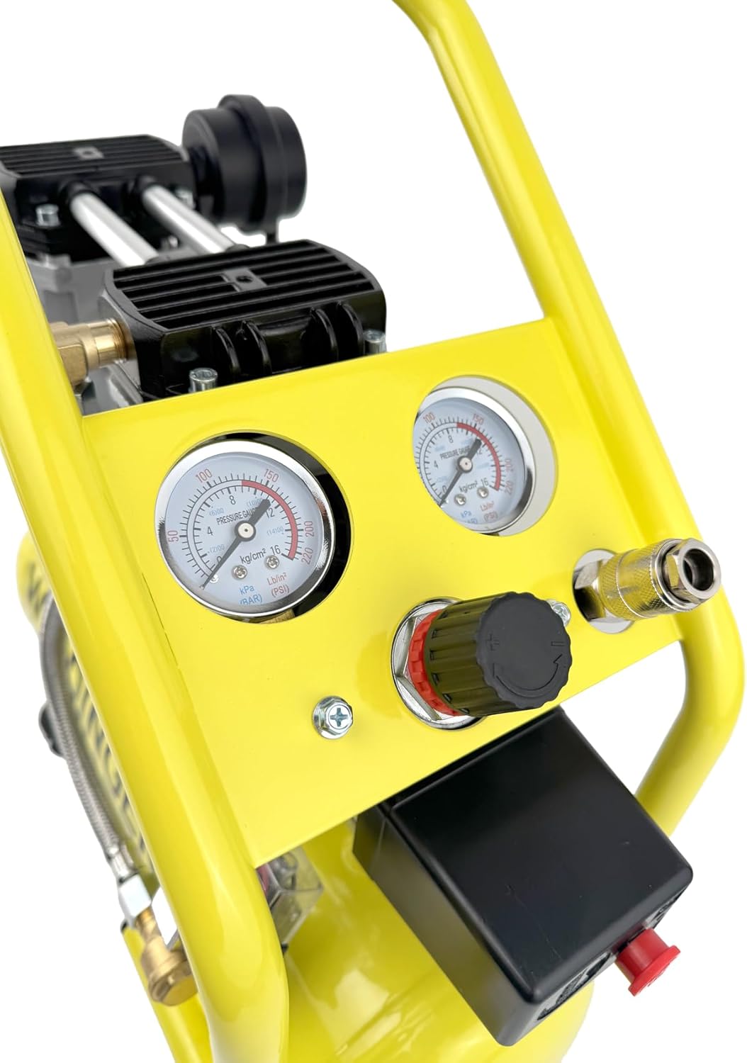 WELDINGER Flüster Kompressor FK 65 pro 750 W 90 l Luftabgabe innenbeschichteter Tank 9 bar max. FK 6