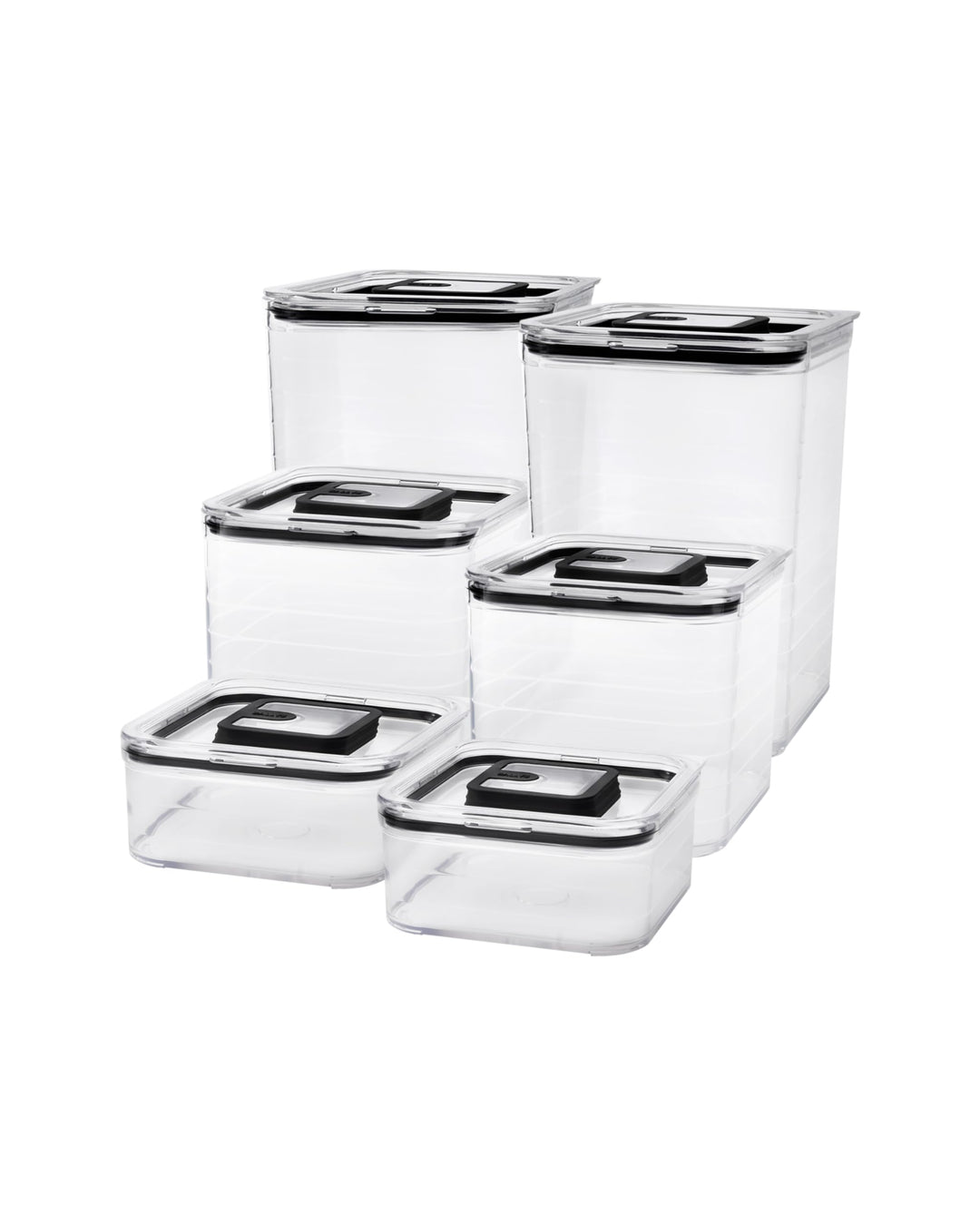 Sallys Vorratsdose Set - 3er, 4er, 6er oder 12er Set Organizer Küche Vorratsdosen mit Deckel luftdic