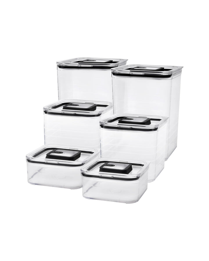 Sallys Vorratsdose Set - 3er, 4er, 6er oder 12er Set Organizer Küche Vorratsdosen mit Deckel luftdic