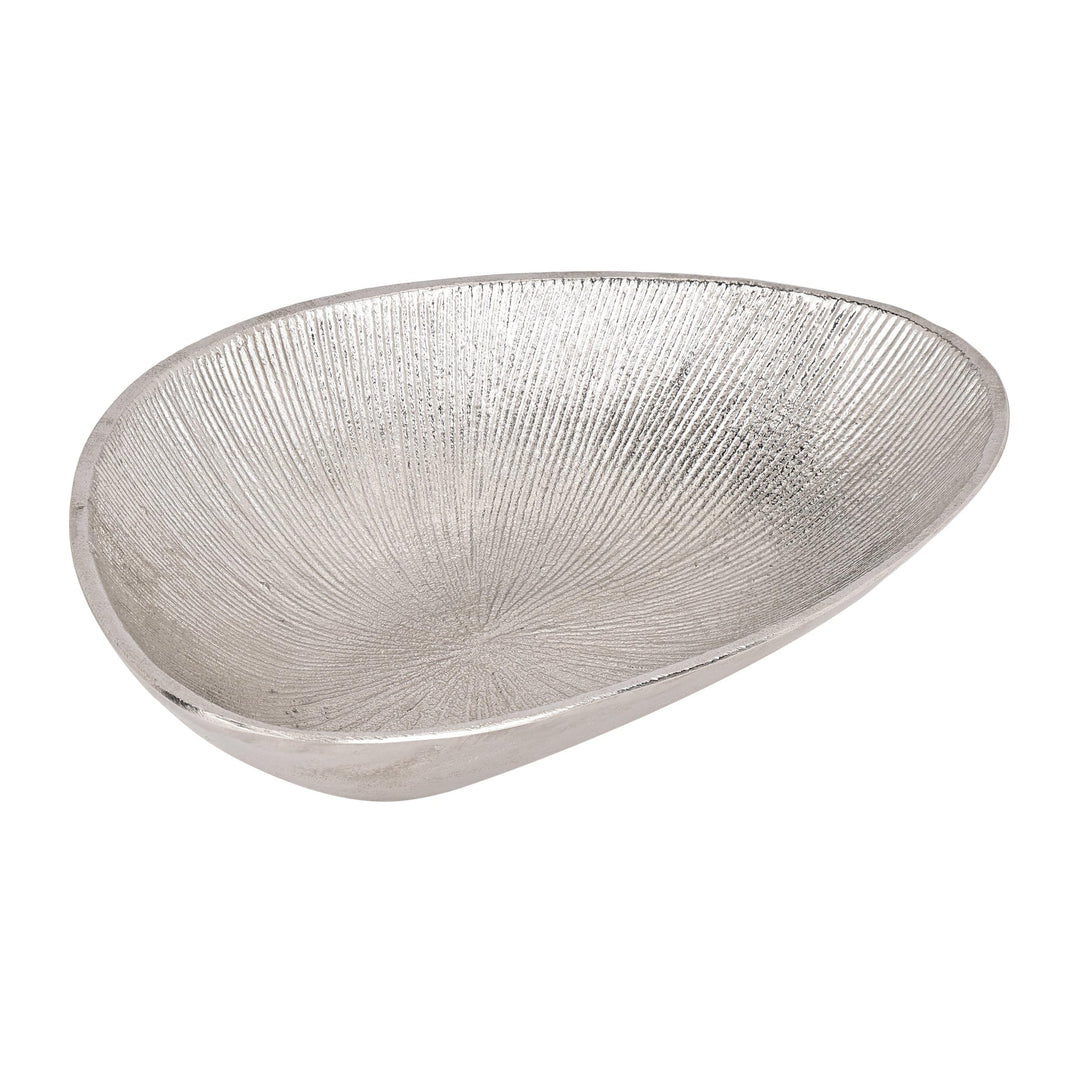 EGLO LIVING Dekoschale Forleyet, elegante Schale zum Dekorieren, Dekoteller handmade mit feinen Rill