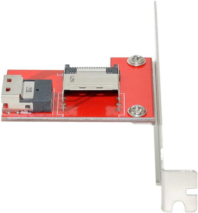 Xiwai PCI-Express 4.0 Slimline SAS SFF-8654 auf Mini SAS SFF-8087 PCBA Buchse Adapter mit Halterung