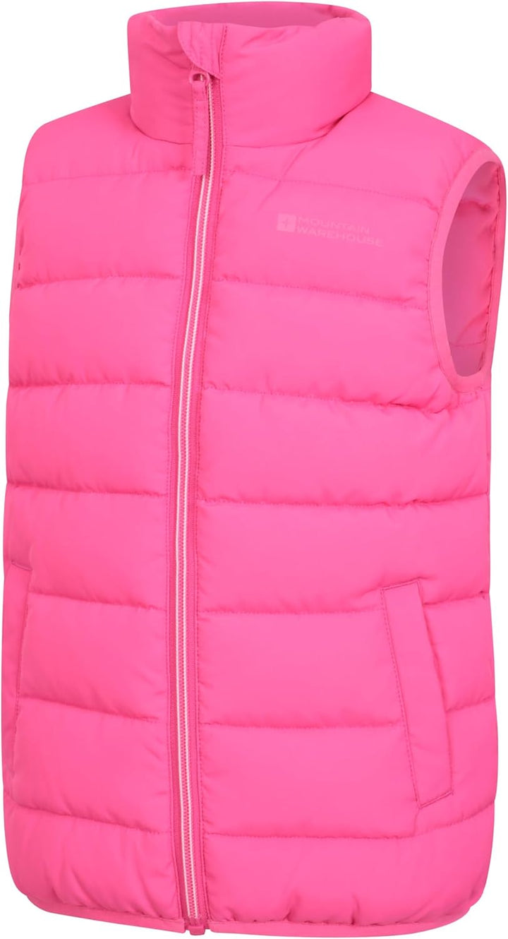 Mountain Warehouse Gepolsterte Kinder-Weste von Rocko - wasserabweisend, Mikrofaserweste, 2 Vorderta