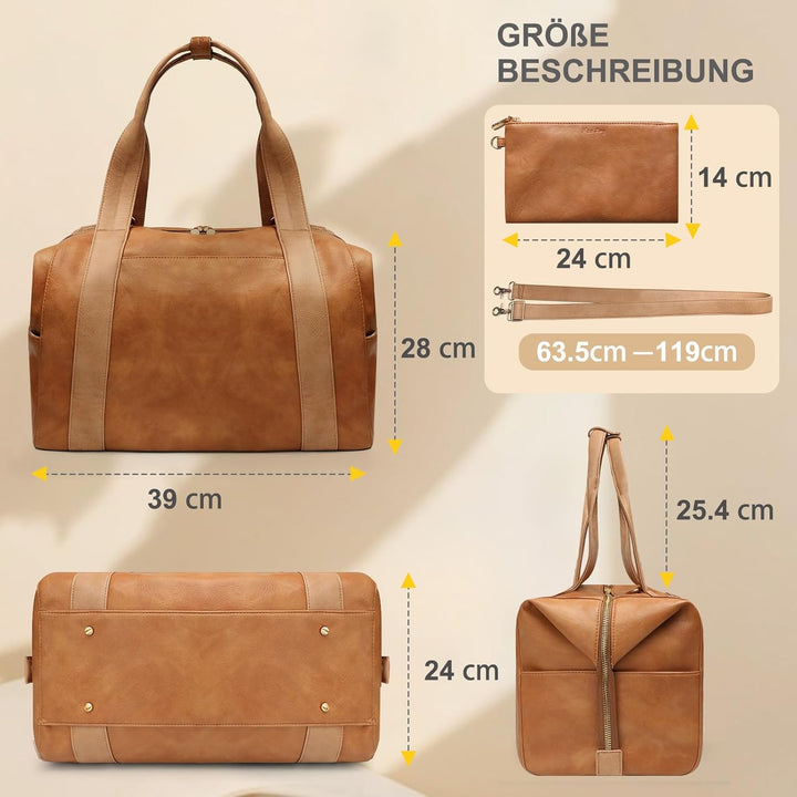 MISS FONG Reisetasche Damen Herren Sporttasche Damen Duffle Bag Weekender Damen Herren Reisetasche P