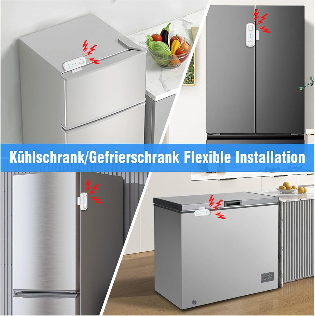 DAYTECH Kühlschrankalarm Fensteralarm Türalarm Haus Tür- & Fensteralarm Sensor Gartenschuppen 120dB