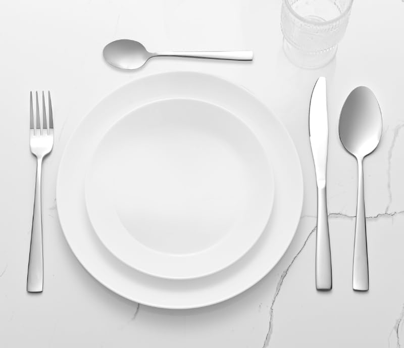 Otto Koning Leipzig, Besteck Set 8 Personen, Essbesteck Set 32 teilig, Besteck Edelstahl, Hochglanzp