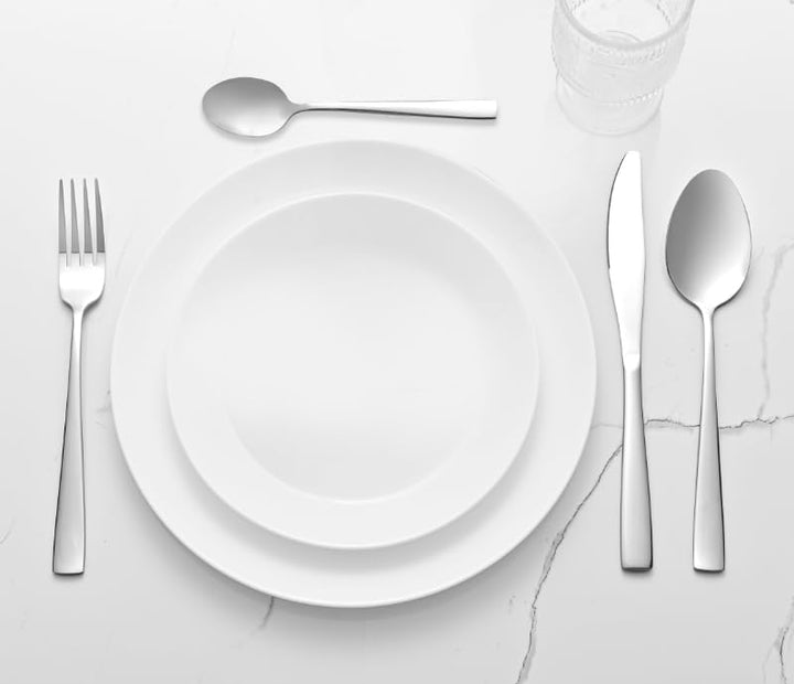 Otto Koning Leipzig, Besteck Set 8 Personen, Essbesteck Set 32 teilig, Besteck Edelstahl, Hochglanzp
