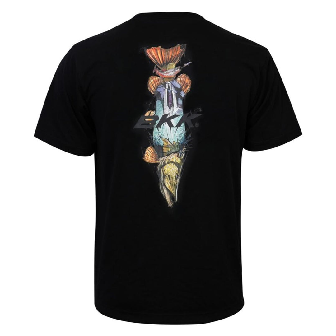 BKK Short Sleeve Casual Shirt - Brand Values Pike - Black - T-Shirt, Grösse:XL