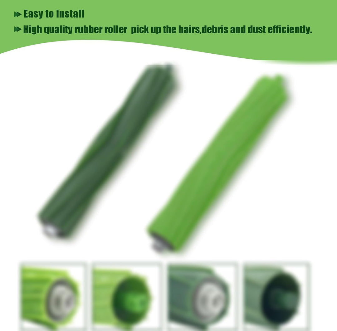 Loveco 4 Set Zubehör Gummibürste kompatibel für iRobot Roomba E Serie E5 E6 E7, I Serie i7 i7+ i8 i8