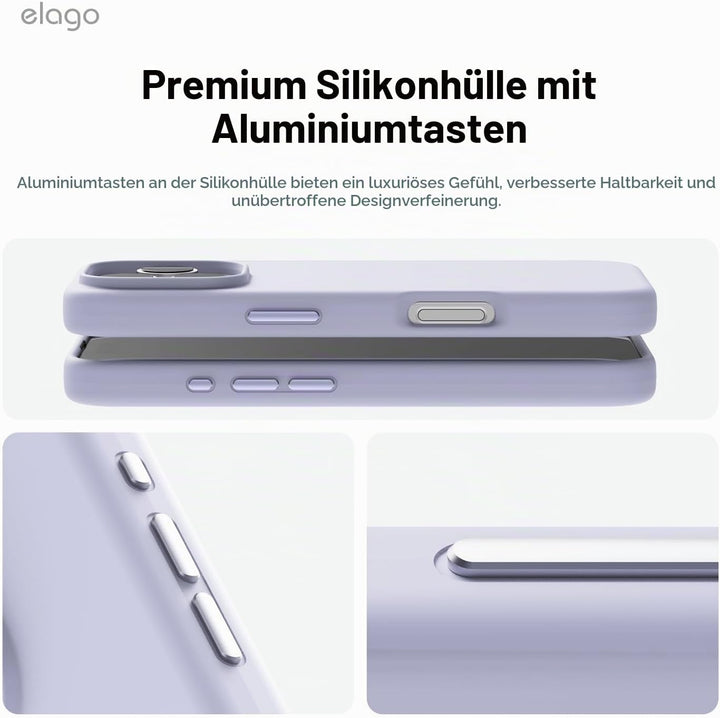 elago Magnetisch Silikon Hülle Kompatibel mit iPhone 16 Pro Max Hülle 6,9 Zoll, Kompatibel mit Allen
