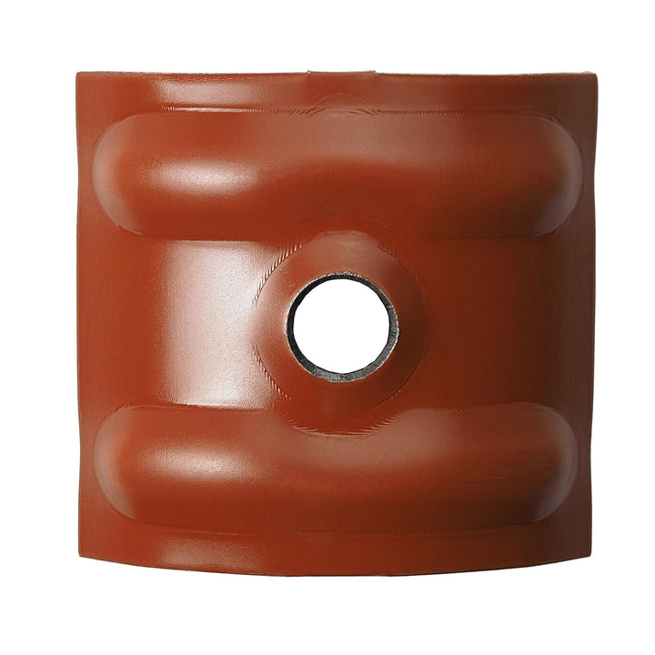 500 Kalotten Kupferbraun RAL 8004 Aluminium 24° für Sinus Profil 76/18 Wellplatten Lichtplatten