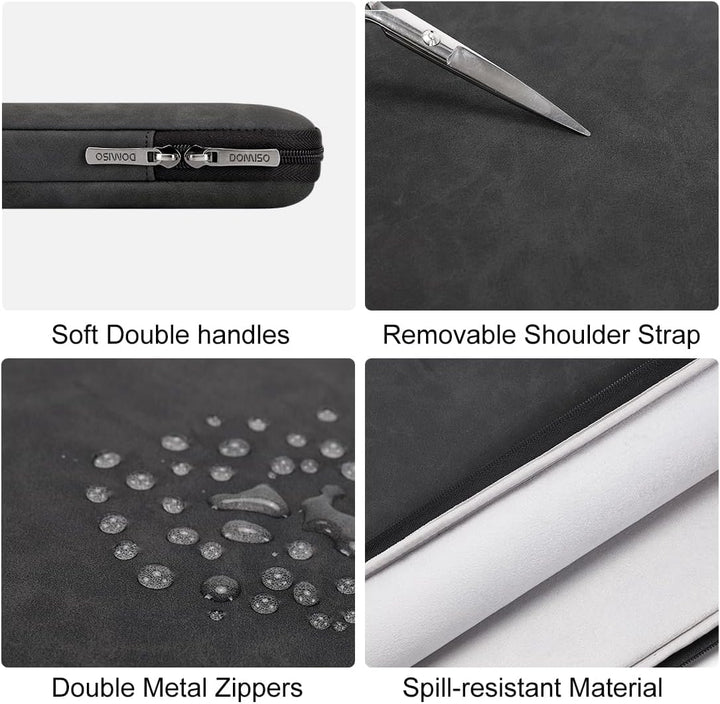 DOMISO Laptoptasche 17 zoll Laptophülle 17 zoll Notebook Case Wasserdicht Stossfest Laptop Schutzhül