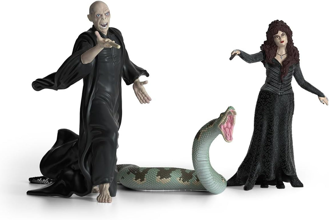 schleich 42684 Lord Voldemort, Nagini & Bellatrix Lestrange, ab 6 Jahren, HARRY POTTER - Spielfigur,