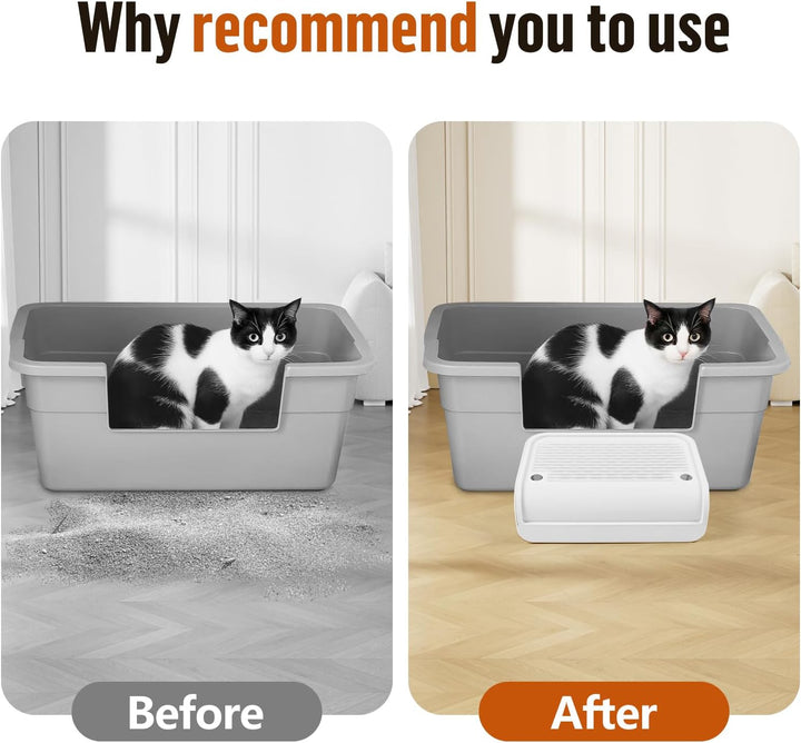 Katzentoilette, Katzenrampe/Treppe/Katzenfänger mit Filterfunktion, leicht zu reinigen, Filterpedal