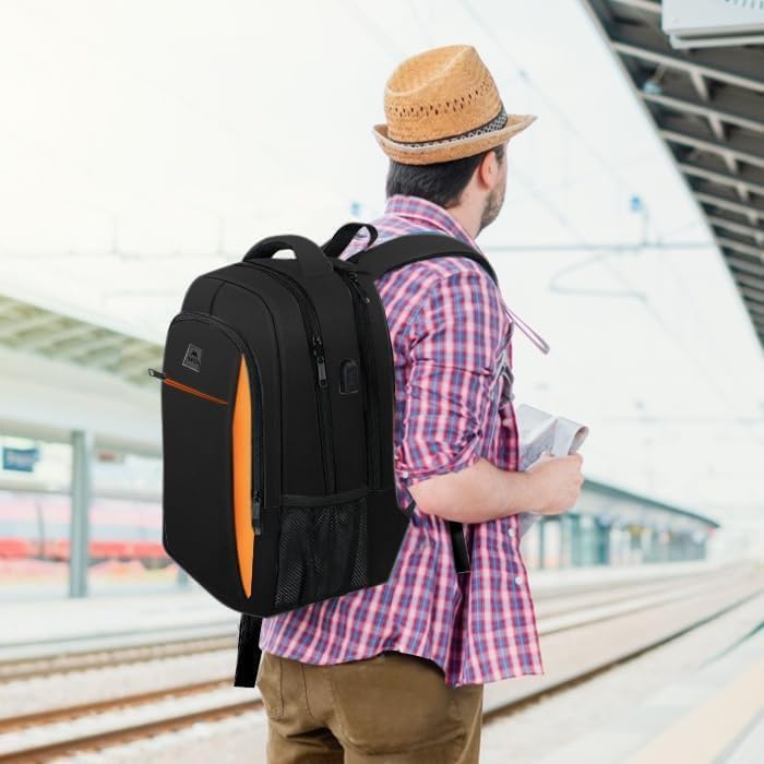 MATEIN Schulrucksack Teenager, Laptop Rucksack 17,3 Zoll Schulrucksack Jungen, Laptoptasche mit USB