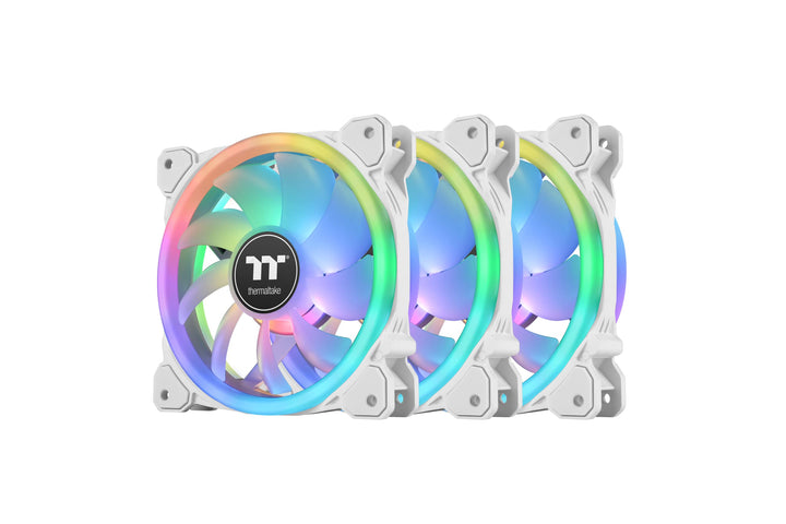 Thermaltake SWAFAN 12 RGB Radiator Fan TT Premium Edition White 3 Pack Weiss 120mm, Weiss 120mm