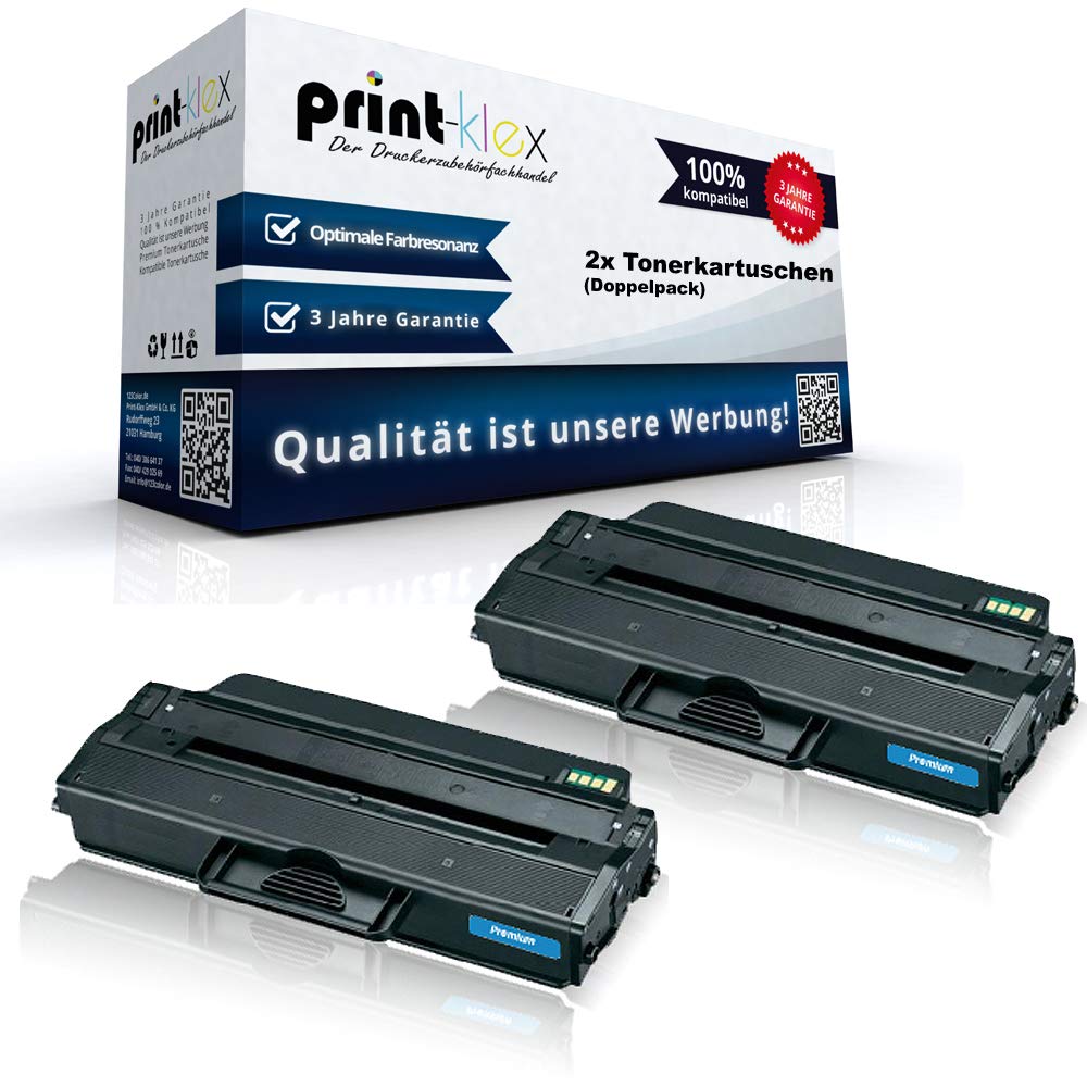 2X Print-Klex XXL Tonerkartuschen kompatibel für Dell B1260 B1260DN B1260DFW B1260DNF B-1260 B-1260D