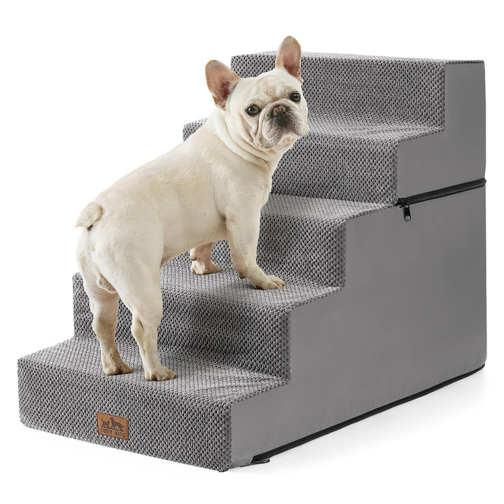 COZY KISS Hundetreppe für Kleine Hunde 60cm, 2-in-1 Haustiertreppe für Couch Bett Sofa, rutschfeste