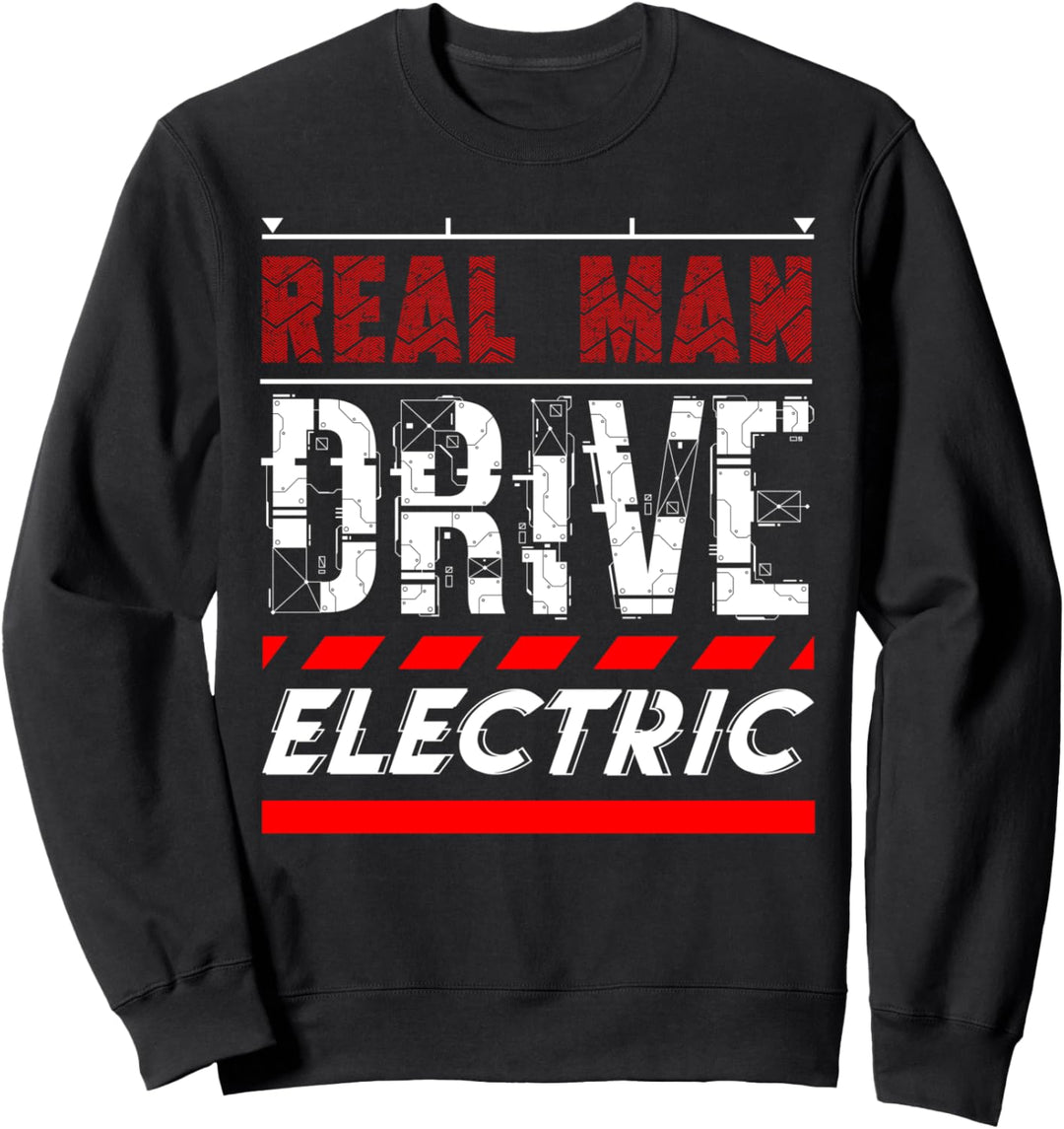 E-Auto Elektroauto Spruch rEVolution EV Strom Auto Sweatshirt